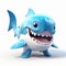 Cute Little Shark: High-quality 3d Animated Character In Unreal Engine Style