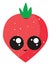 Cute little strawberry, illustration, vector