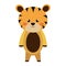 Cute little tigger animal character