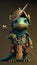 Cute Lizard Animal Warrior 3D Game Model | Generative AI