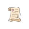 Cute love letter vector illustration icon