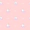 Cute lovely cartoon boat on pink background seamless pattern illustration