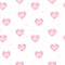 Cute lovely pink hearts with bff text seamless vector pattern background illustration