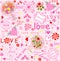 Cute lovely wallpaper with hearts, candy, frames, bouquets and wishes