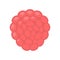 Cute lychee exotic fruit, isolated colorful vector icon