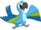 Cute macaw cartoon