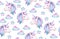 Cute, magic unicorn seamless pattern.