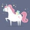 Cute magical unicorn. Little princess theme.