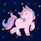 Cute magical unicorn,sweet kids graphics for t-shirts