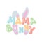 Cute Mama Bunny Design. Positive quote in handwritten retro style