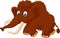 Cute mammoth cartoon