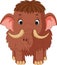 Cute mammoth cartoon