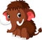 Cute mammoth cartoon