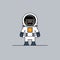 Cute man in the astronaut suit.