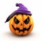 Cute Mardi Gras Jackolantern With Ninja Hat - 3d Render