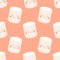 Cute marshmallow pattern