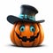 Cute Martin Luther King Jr. Day Jackolantern With Mermaid Hat