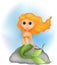 Cute mermaid cartoon