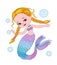 cute mermaid coloring page illustration , mermaid children\\\'s educational coloring page , coloring book fairy tale