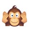 Cute Monkey Emoji