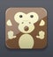 Cute monkey icon