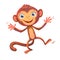 Cute Monkey. Symbol of the Chinese New Year