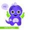 Cute monster, dragon, dinosaur cartoon