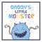 Cute monster illustration.