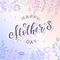 Cute Mother`s day card, poster, banner, print design
