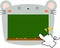 Cute mouse blackboard