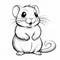 Cute Mouse Drawing: A Joyful And Optimistic Cartoon Realism Art