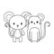 cute mouses animals isolated icon