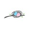 Cute nest and egg logo