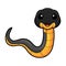 Cute northern ringneck snake cartoon