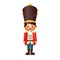 Cute Nutcracker isolated on transparent background