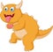 Cute orange monster cartoon