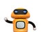 Cute orange robot