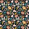 Cute organic seamless pattern, vector