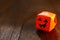 Cute origami Halloween haunted pumpkin