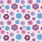 Cute ornamental pattern with flowers and patterns