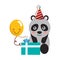 Cute panda gift balloon kawaii birthday