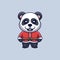 Cute Panda Santa Creative Christmas