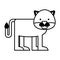 cute panter character icon