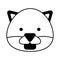 cute panter character icon