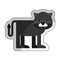 cute panter character icon