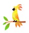 Cute Parrot Bird Graphic Illustration for Kids