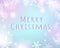 Cute pastel Christmas soft snowflakes bokeh light