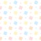 Cute pastel squares seamless pattern background