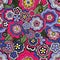 Cute pattern in small flower in very bright color. Small colorful flowers. Ditsy floral background