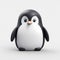 Cute Penguin 3d Logo - Minimalist, Toy-like Design